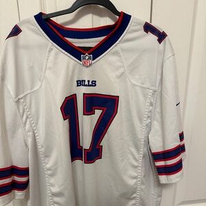 Buffalo Bills white jersey,  No.17 Josh Allen